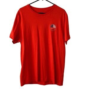 Hurley Red USA Tshirt Mens size Large